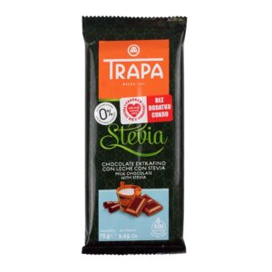 Czekolada mleczna ze stewią Trapa 75g