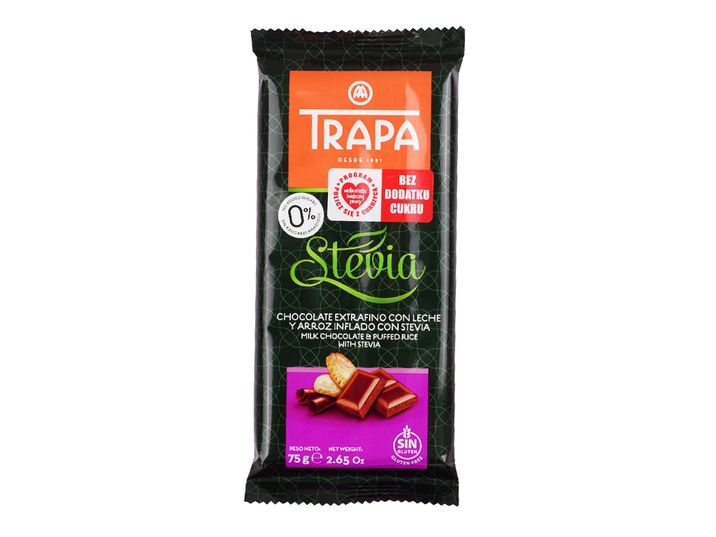 Czekolada mleczna crunchy Trapa 75g