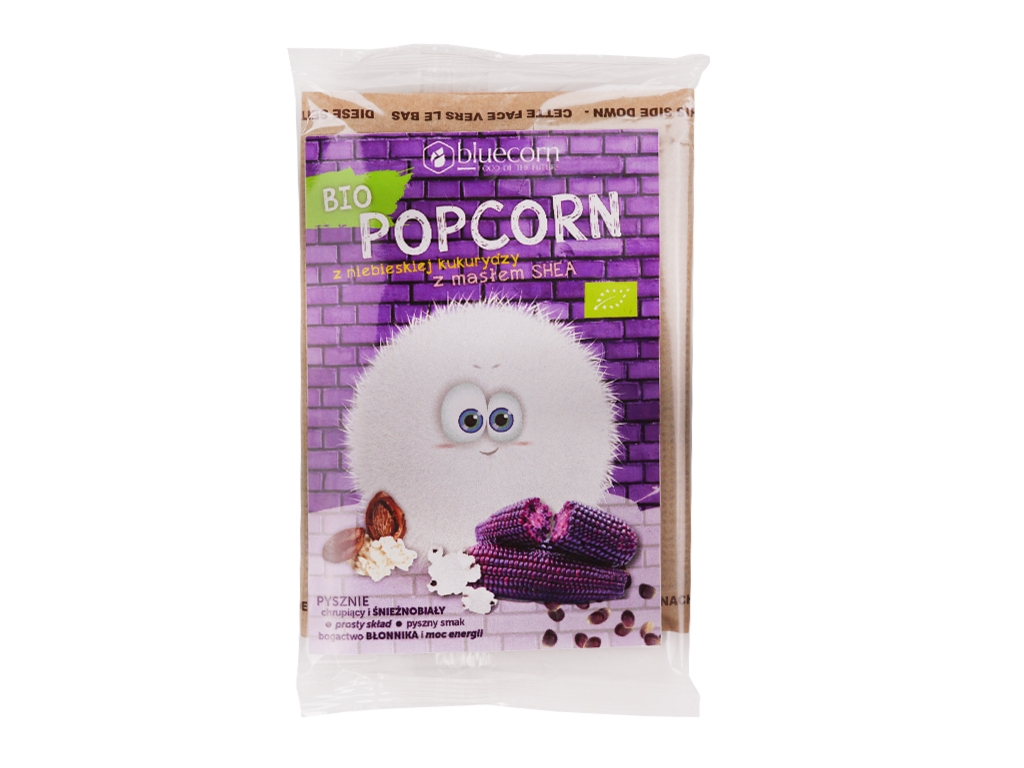 BIO Popcorn z nieb. kuk z mas. shea 100g bluecorn
