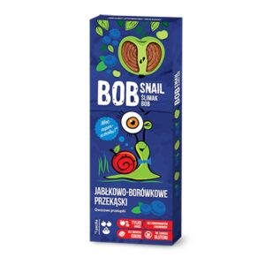 Przekąska jabłko-borówka kartonik 30g BobSnail