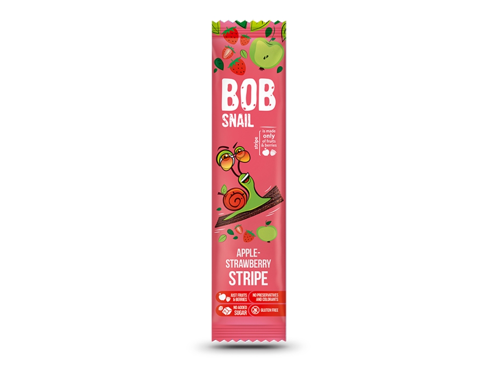 Przekąska jabłko-truskawka 14g BobSnail