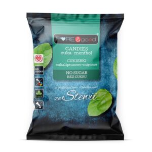 Cukierki eukaliptusowo-miętowe ze stevią 50g Pure&good