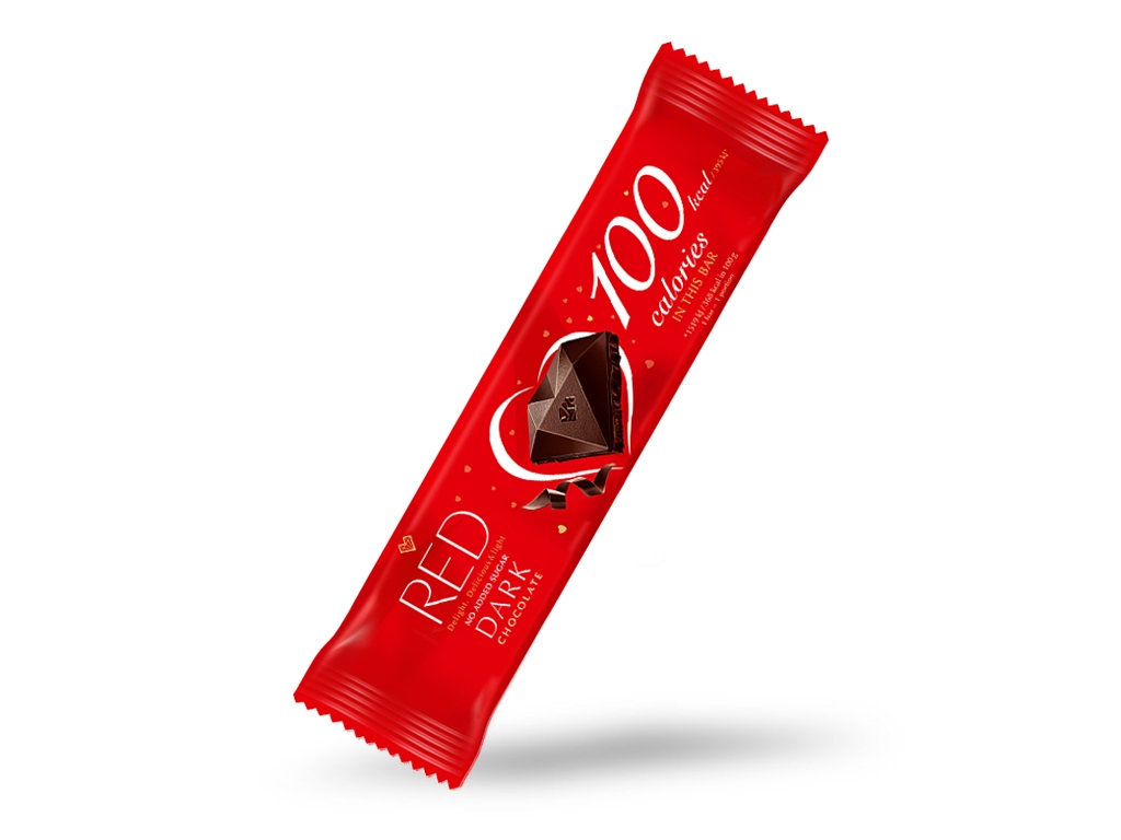Czekolada ciemna bez cukru 26g RED