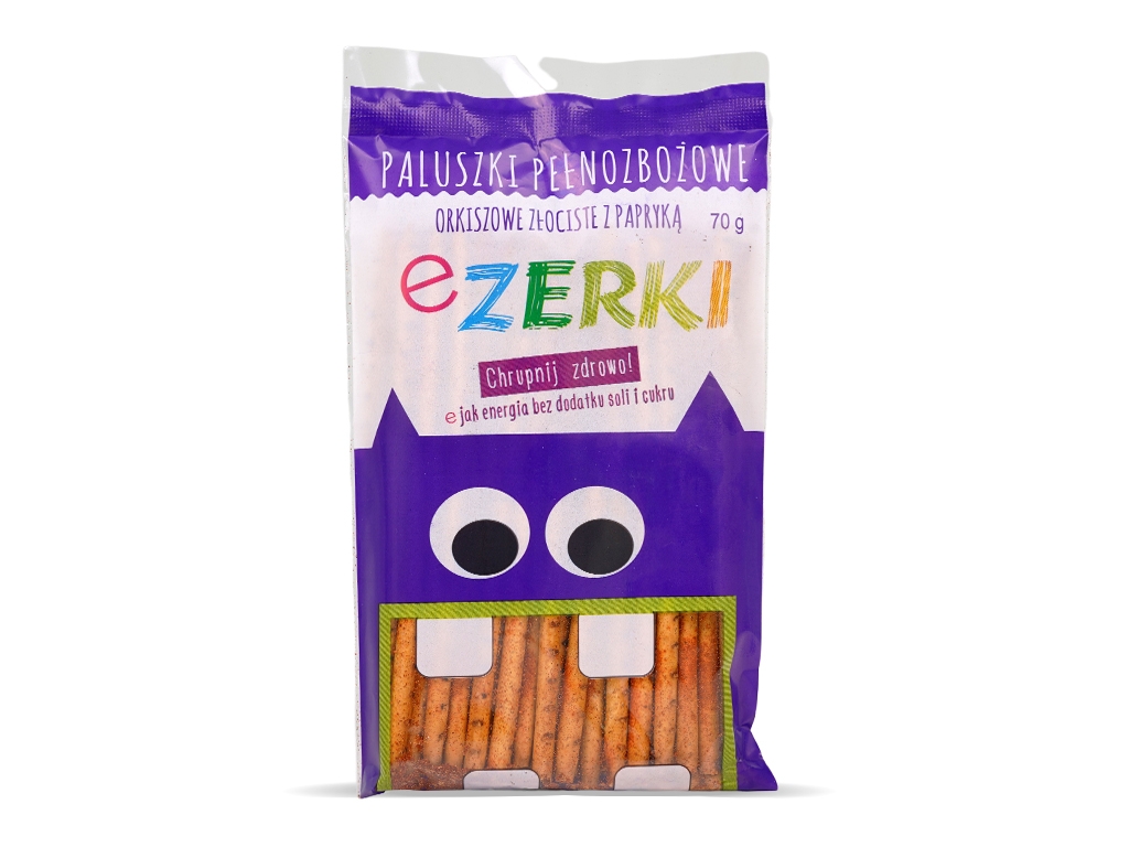 Paluszki eZERKI orkiszowe z papryką 70g