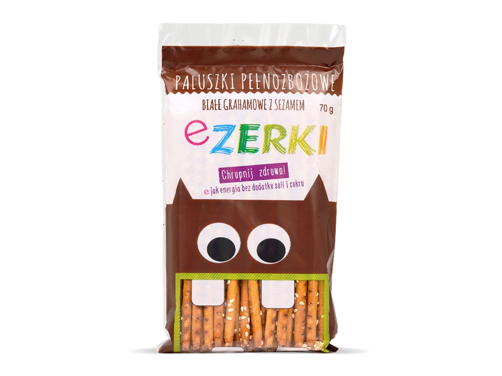 Paluszki eZERKI grahamowe z sezamem 70g