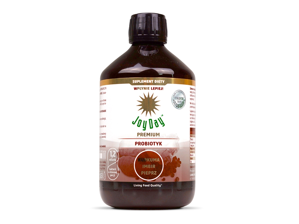 BIO Probiotyk kurkuma/imbir/pieprz 500ml JOYDAY