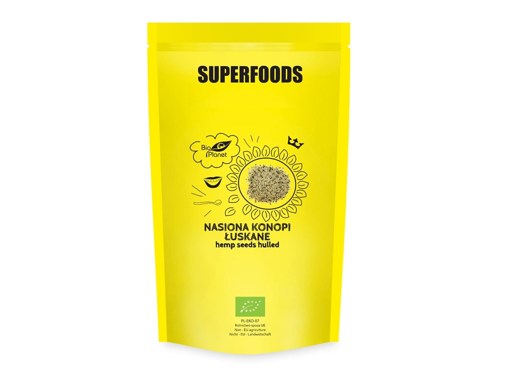 BIO Nasiona konopi łuskane 600g BIO PLANET