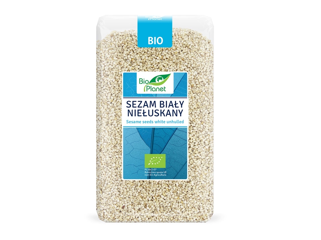 BIO Sezam biały niełuskany 1kg BIO PLANET