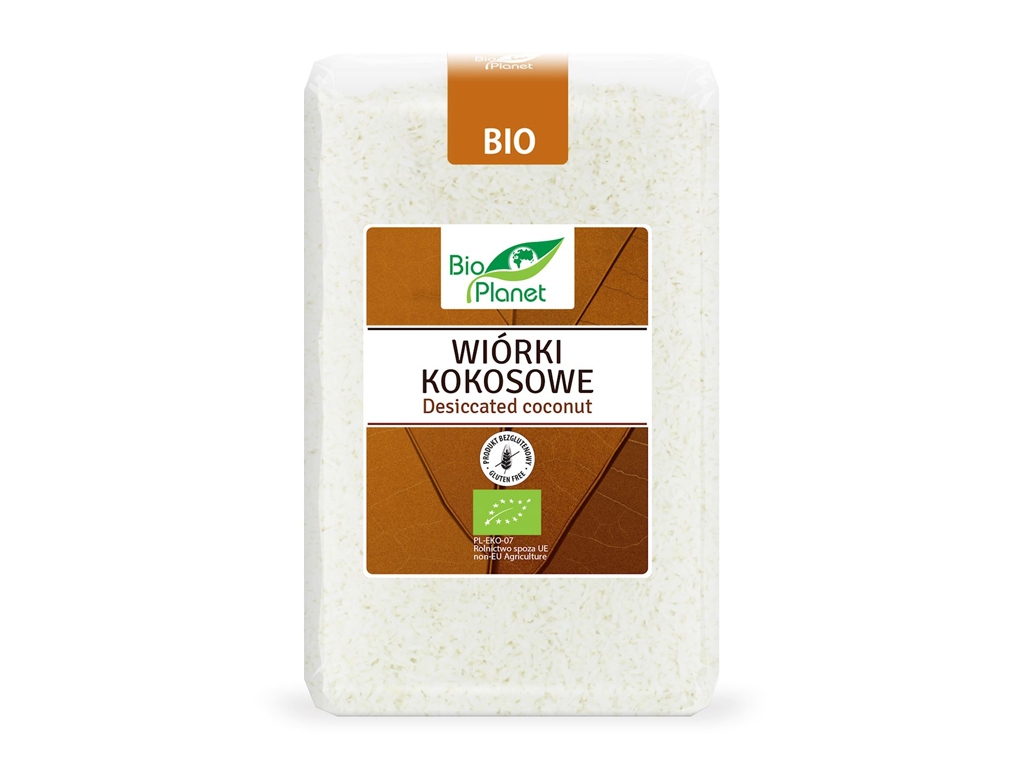 BIO Wiórki kokosowe 1kg BIO PLANET