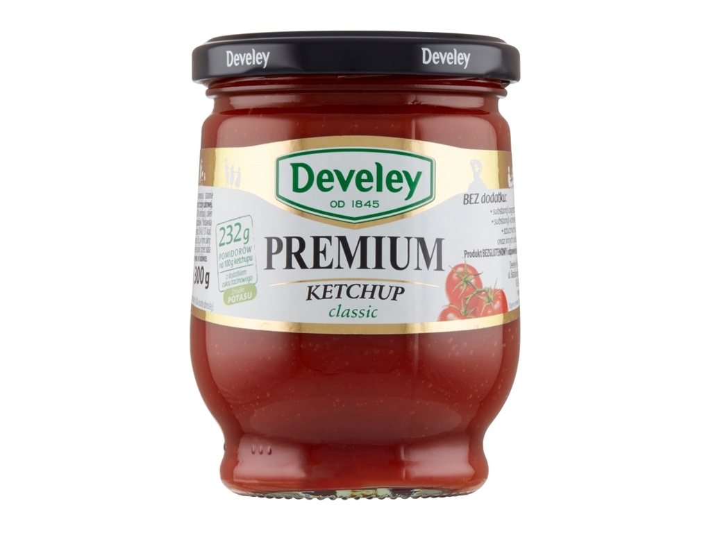 Ketchup PREMIUM klasyczny w słoiku 300g Develey
