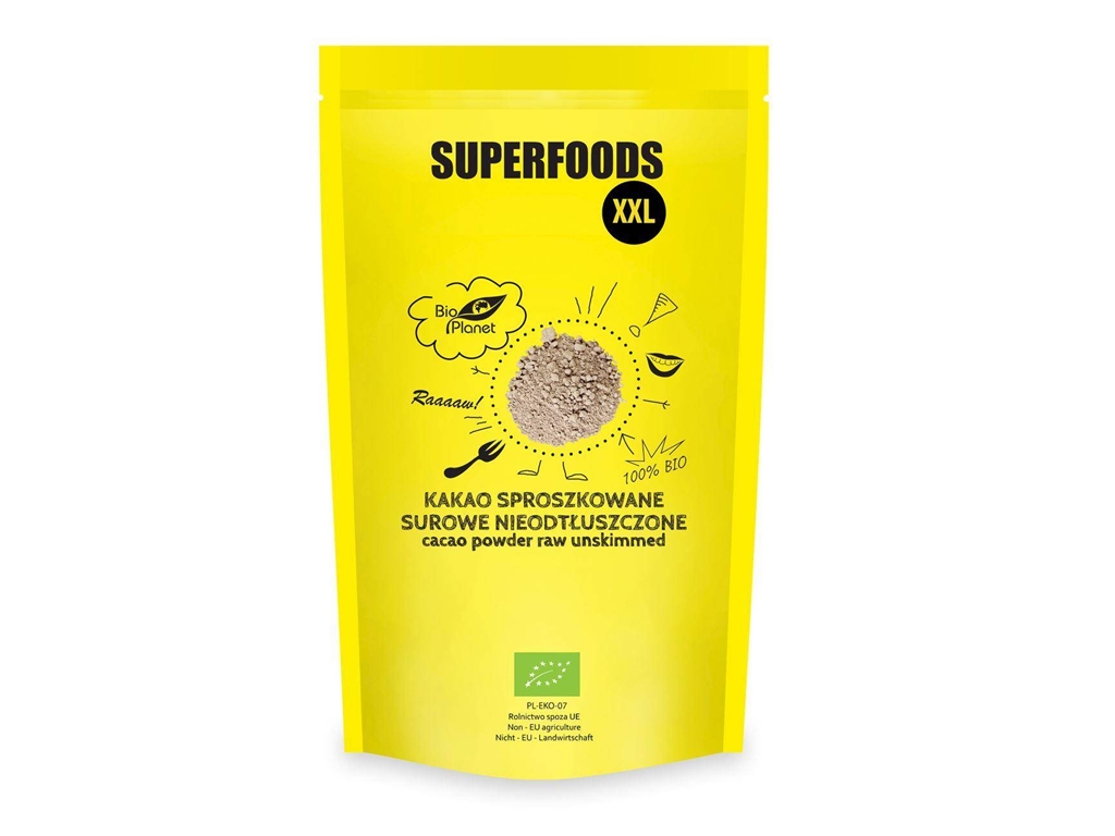 BIO Kakao proszek nieodtłuszczone 400g SUPERFOODS