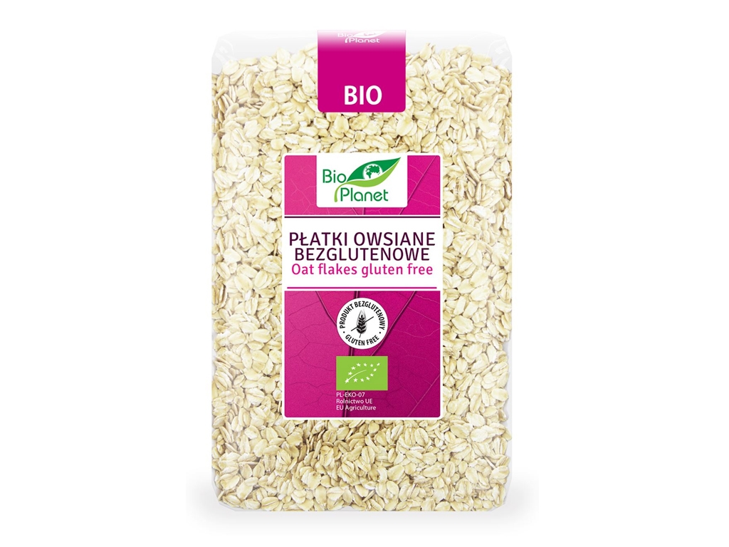BIO Płatki owsiane bezglutenowe 1kg BIO PLANET