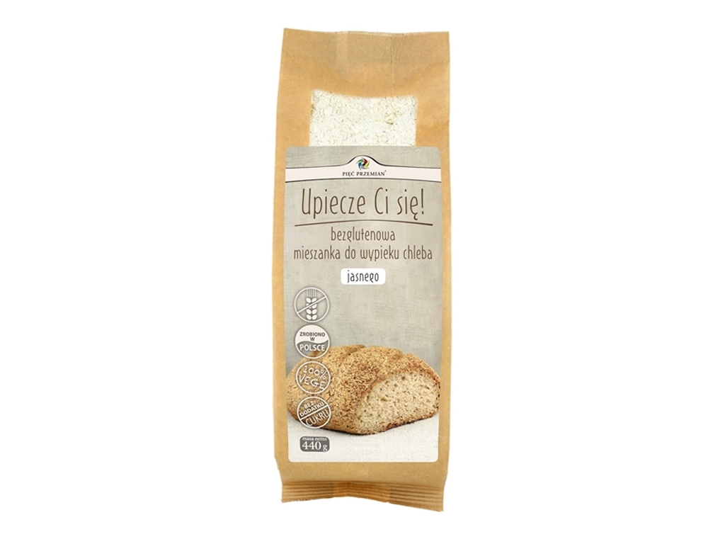 Mieszanka do chleba bezglutenowego jasnego 440g Pięć Przemian