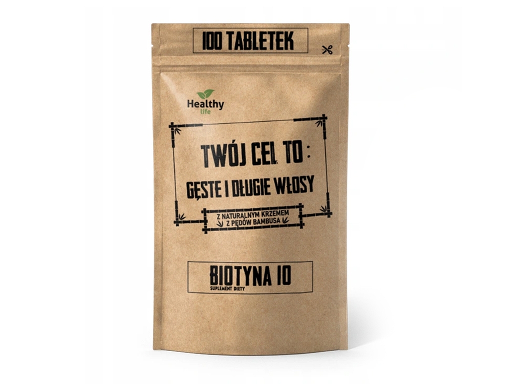 Biotyna z naturalnym krzemem 100 tabletek