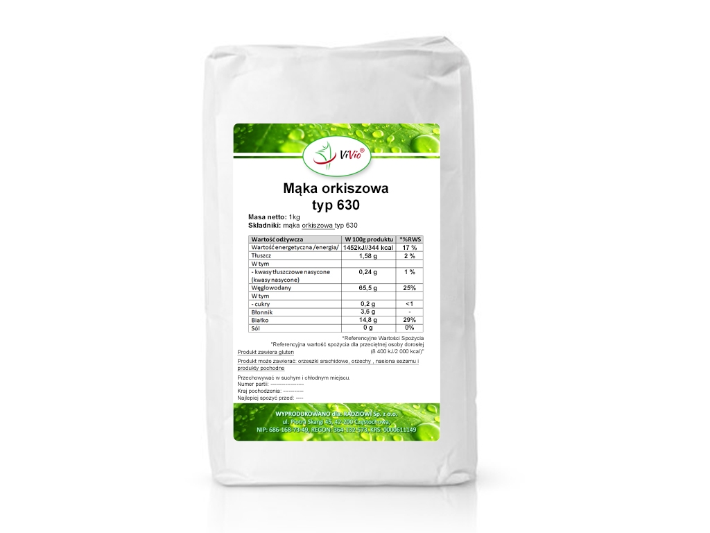 Mąka orkiszowa typ 630 1000G