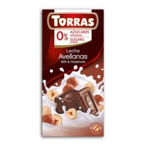Czekolada mleczna z orzechami laskowymi Torras 75 g