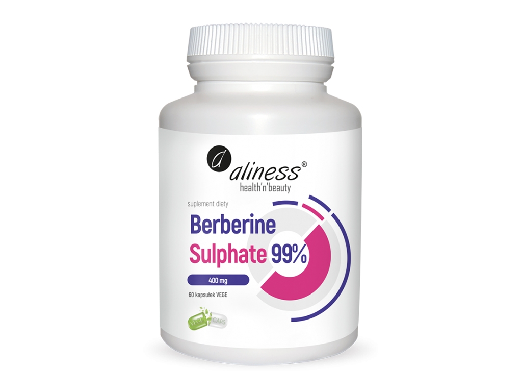 Berberyna 99% 400mg 60 kapsułek Aliness