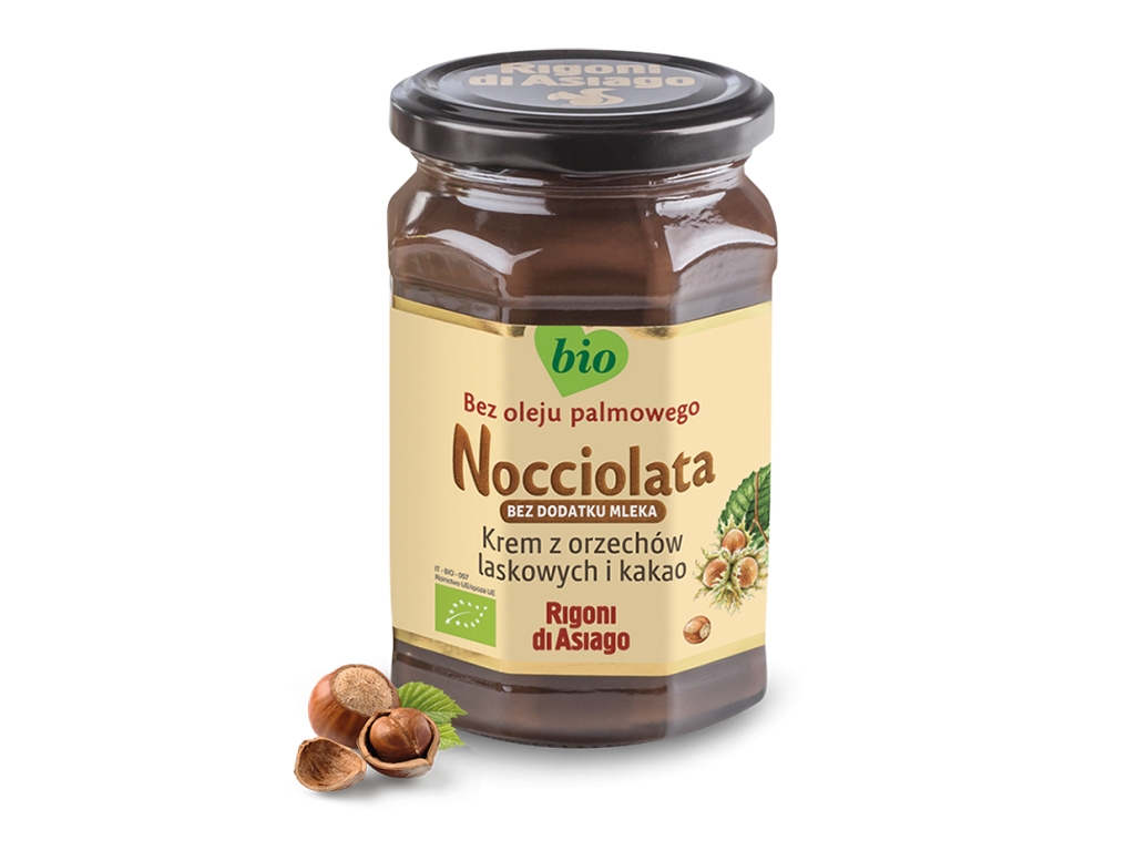 BIO Krem o orzech lask.i kakao BDM 250g Nocciolata