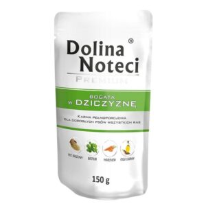 Mokra karma dla psa PREMIUM BOGATA w DZICZYZNĘ 150g