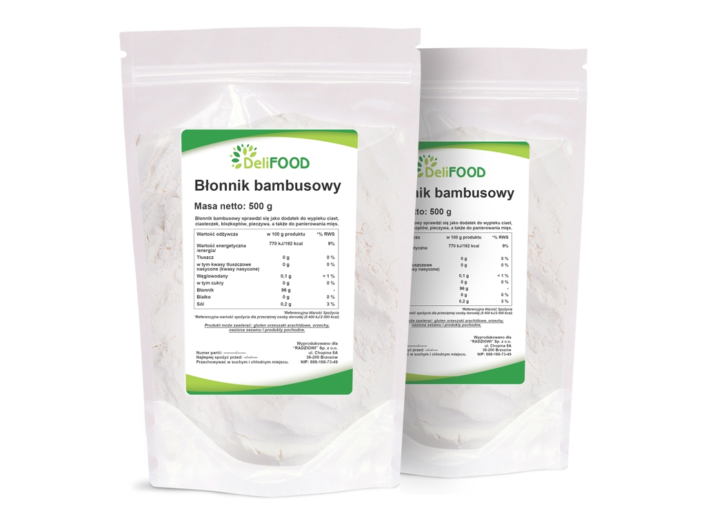 Błonnik bambusowy (mąka bambusowa) 1 kg (2x500g)