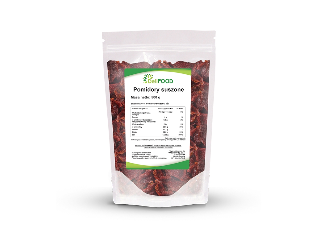 Pomidory suszone 500g