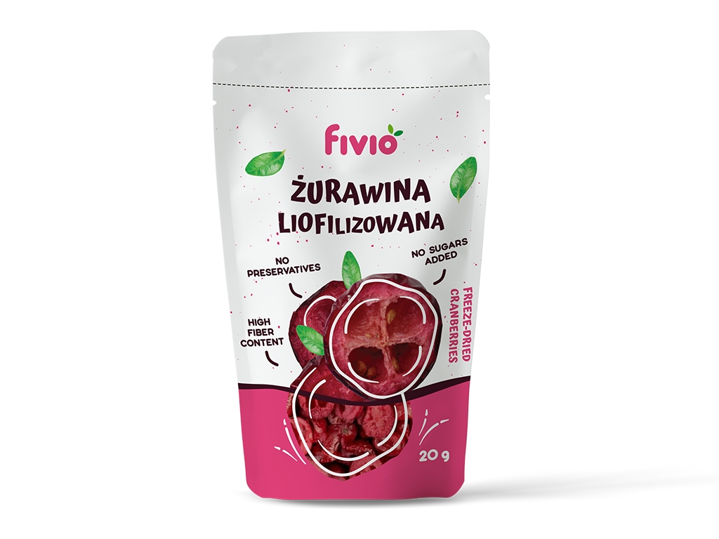 Żurawina liofilizowana 20g