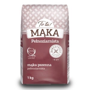Mąka pszenna pełnoziarnista 1 kg - To ta!