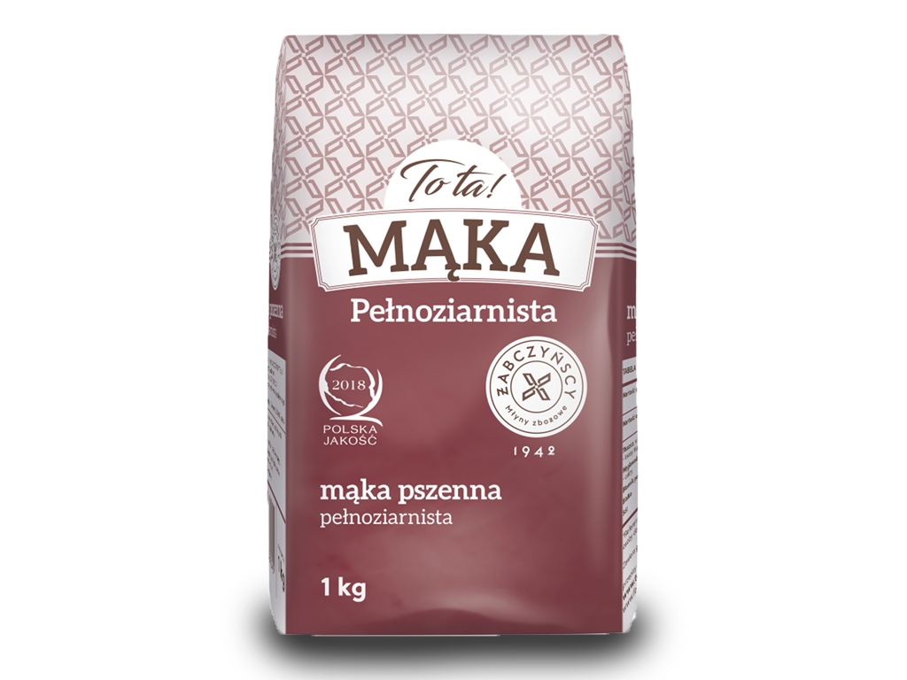Mąka pszenna pełnoziarnista 1 kg - To ta!