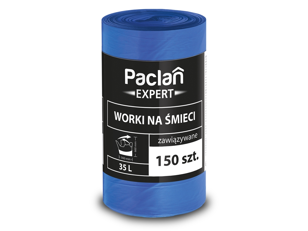 Worki na śmieci zawiązywane 35L 150 sztuk