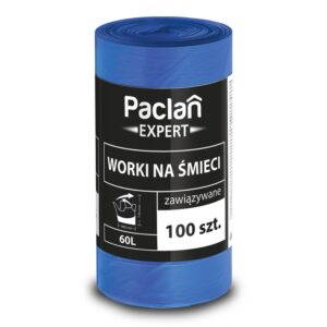 Worki na śmieci zawiązywane 60 L/ 100 szt.- PACLAN