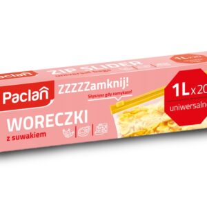 Woreczki strunowe z suwakiem 1L/ 20 szt PACLAN
