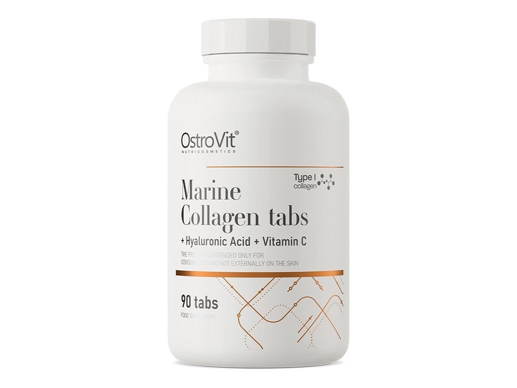 Kolagen Morski + Kwas Hialuronowy + Witamina C 90 tabletek
