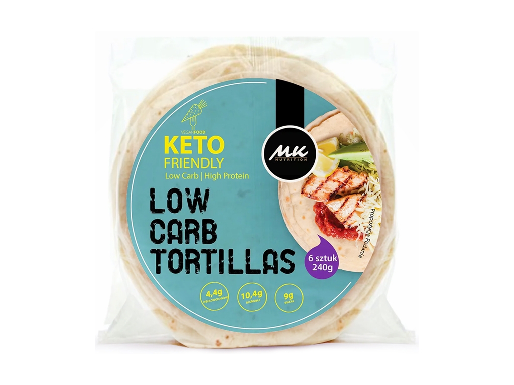 Tortilla KETO wrap Low Carb 6 sztuk 240g