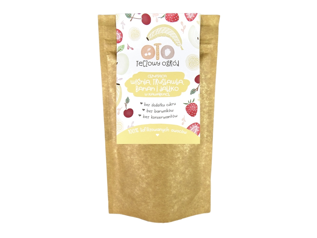 Chrupiąca Wiśnia, Truskawka, Banan, Jabłko 20g Otolandia