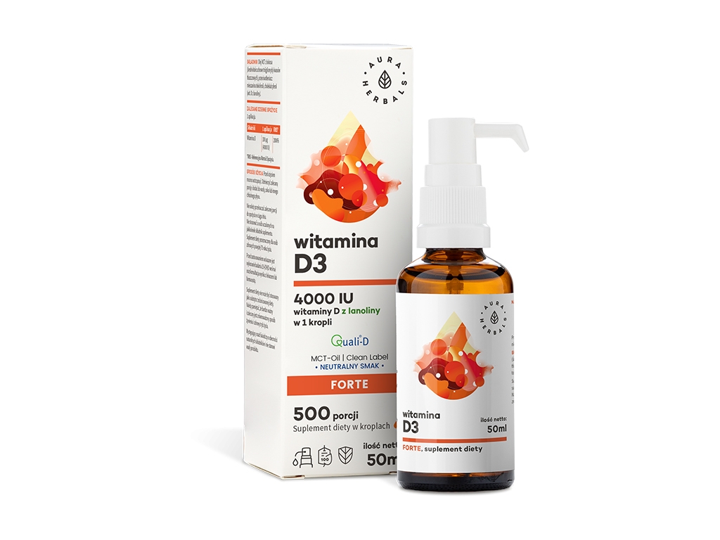 Witamina D3 4000 IU w oleju MCT 50 ml