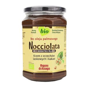 BIO Krem orzechowy bez dodatku mleka 650g Nocciolata