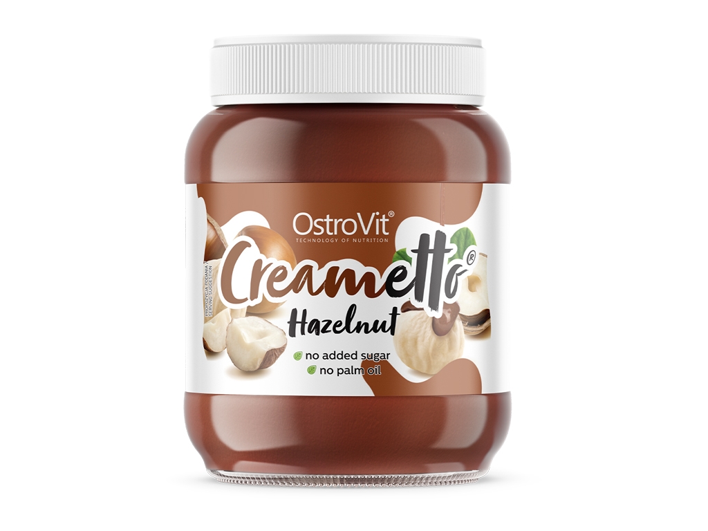 Krem z orzechów laskowych Creametto Hazelnut 350g OstroVit