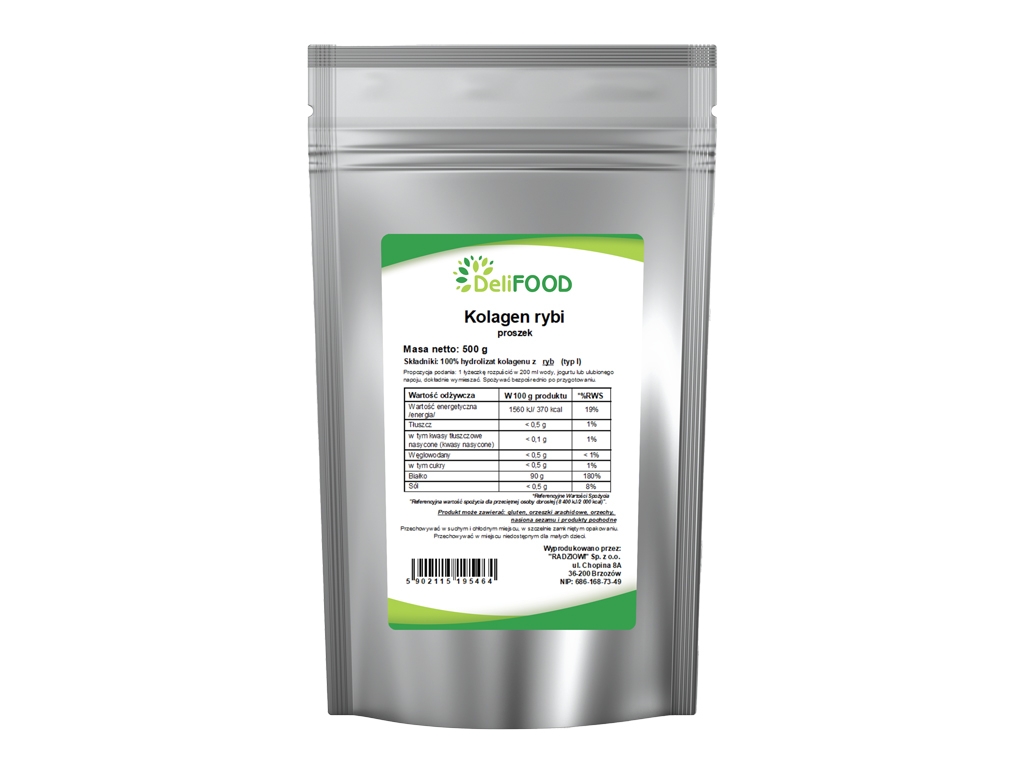 Kolagen rybi w proszku 500g