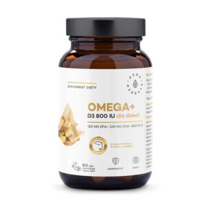 Witamina dla dzieci Omega+D3 60 sztuk Aura Herbals