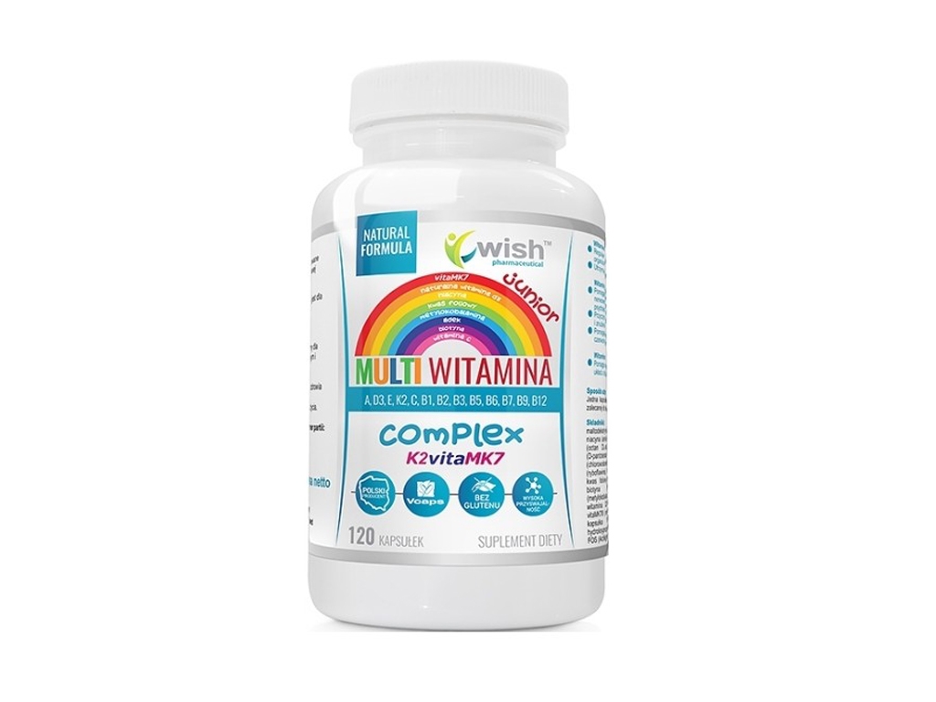 Multi Witamina Complex Junior 120 kapsułek - WISH