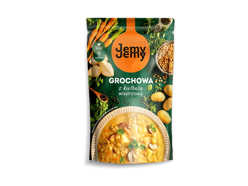 Zupa grochowa z kiełbasą wieprzową 450g