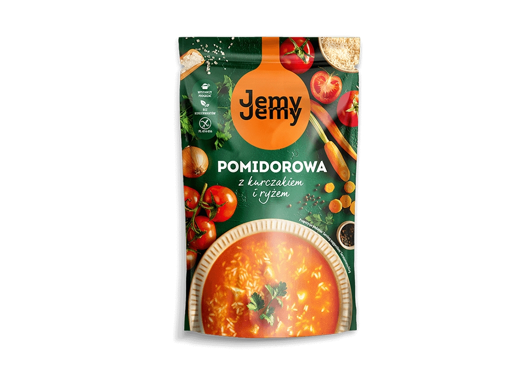 Zupa pomidorowa z kurczakiem i ryżem 450g