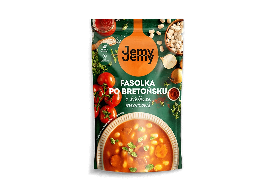 Fasolka po bretońsku z kiełbasą wieprzową 400g