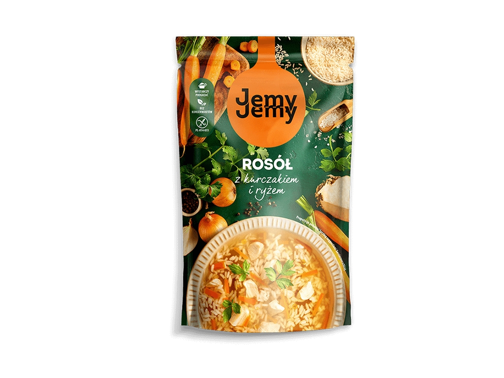 Rosół z kurczakiem i ryżem 450g