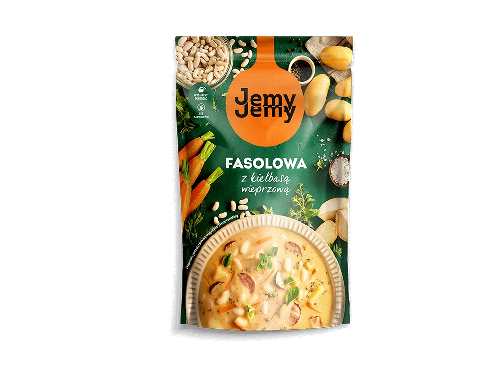 Zupa fasolowa z kiełbasą wieprzową 450g