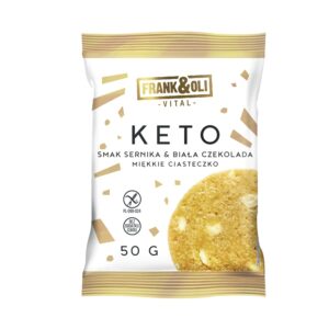 Ciasteczko KETO sernik i biała czekolada 50g