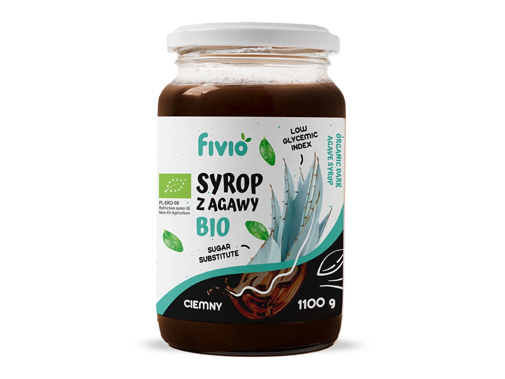 BIO Syrop z agawy ciemny 1100G