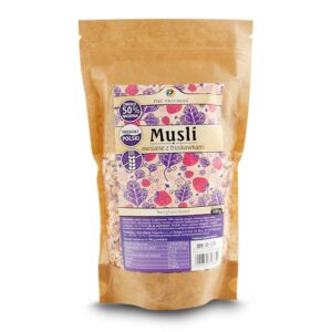 Musli owsiane bezglutenowe o smaku truskawkowym 500g