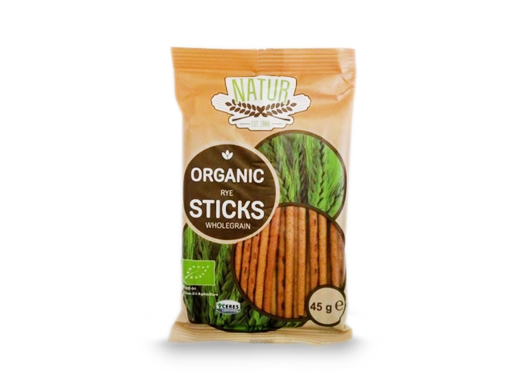 BIO Paluszki żytnie pełnoziarniste 45 g