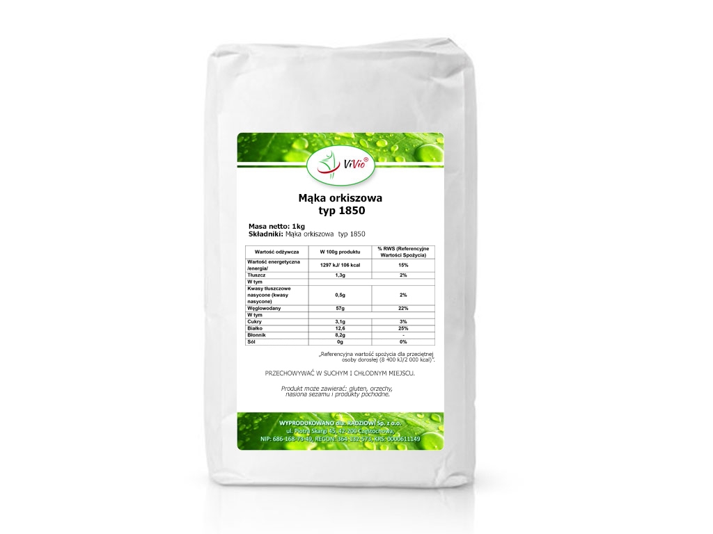 Mąka orkiszowa typ 1850 1000g